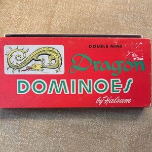 Vintage Dragon Dominoes -  Black Set